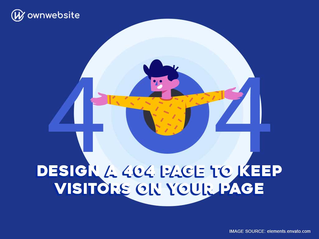 create a website 404 page